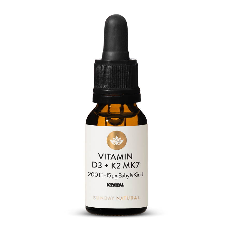 TPBVSK Vitamin D3 + K2 MK7 200 IE + 15µg BABY&KIND, 600 giọt, 20ml